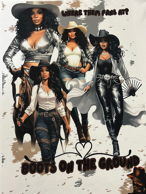 Where them fans at/Boots on the ground