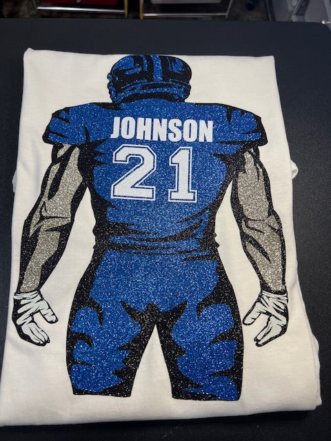 customized football player