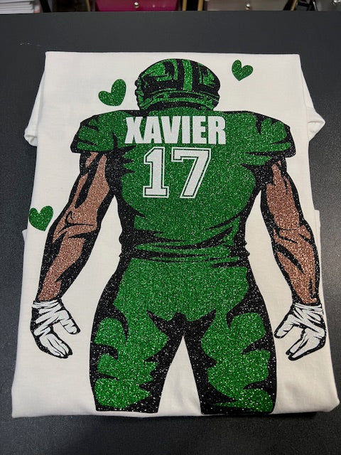 customized football player