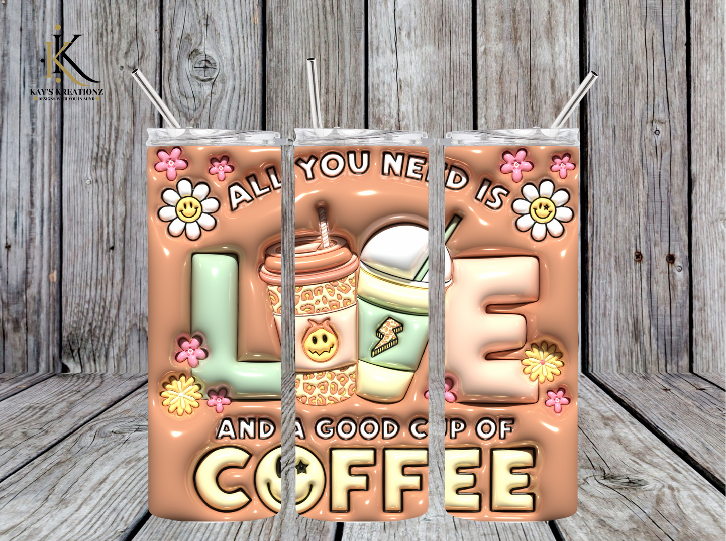 Love and Coffee Tumbler