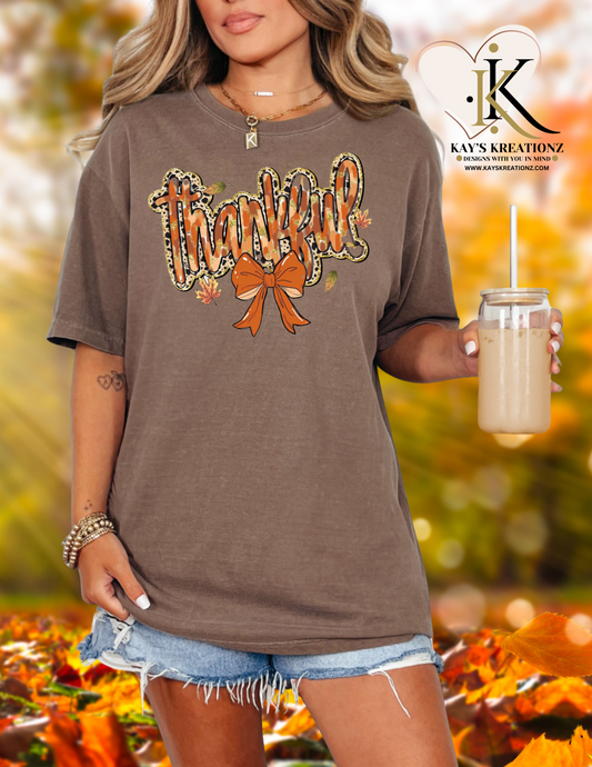 Thankful on comfort tee